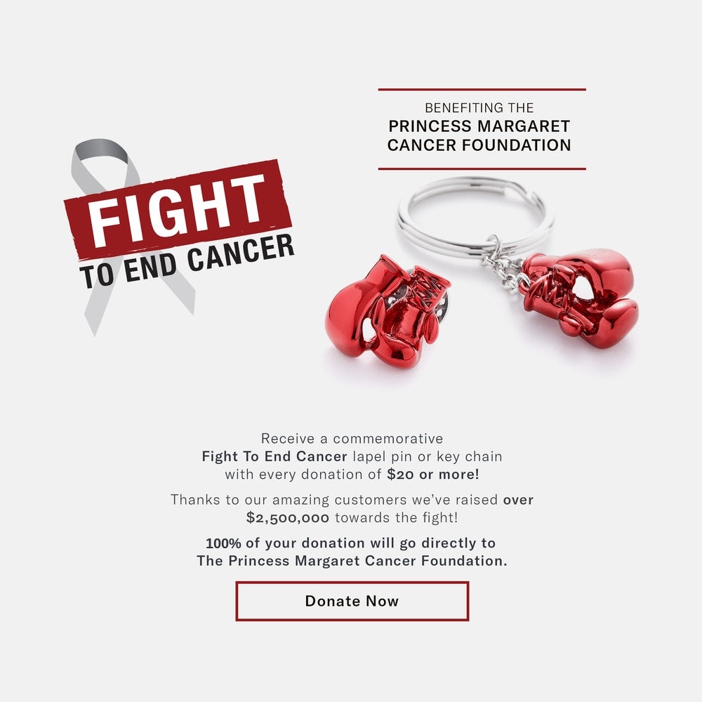 Fight to End Cancer Wear Your Support campaign benefiting the Princess Margaret Cancer Foundation